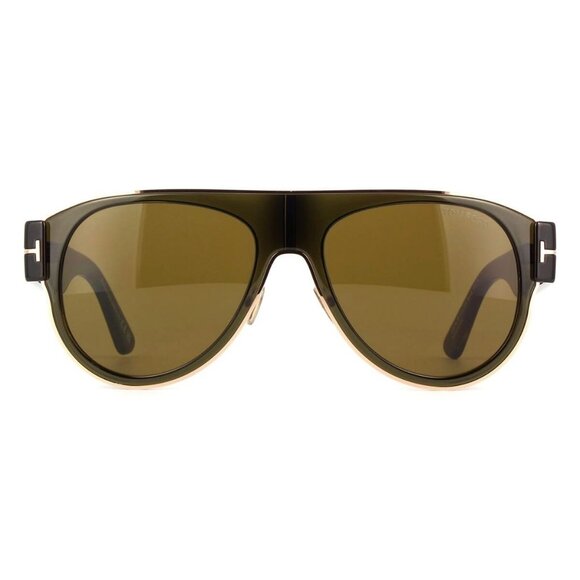 New TOM FORD Lyle-02 Havana Aviator FT1074/S 51J Sunglasses Women - Picture 2 of 4